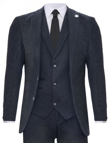 Mens grey piece tweed suit - mens,