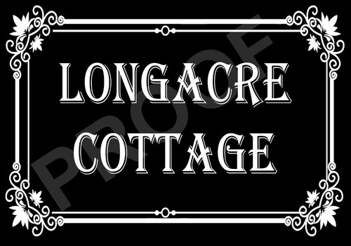 House name personalised - personalised, number