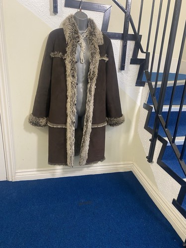 Vintage faux fur fluffy suede - vintage,