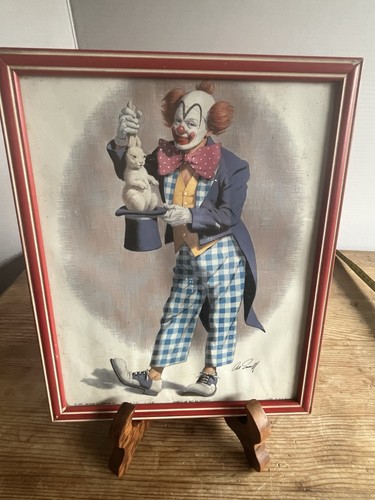 Vintage circus clown magician - vintage,