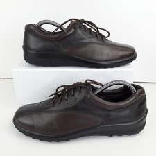 Hotter Womens Shoes UK 6 Tone Brown Lace Up Leather Casual Ladies Comfort EUR 39