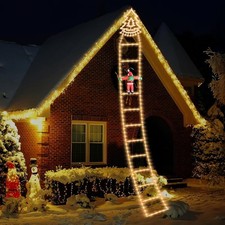 Santa Ladder Lights 10.8Ft