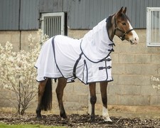 Fly Rug with Neck Cover - Size 5.9 - White