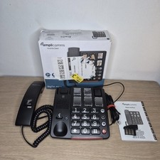 Big Button Landline Phone, Save Numbers With Quick Dial, Loud Ring & Receiver 