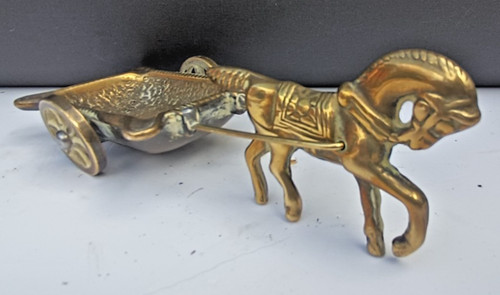 Vintage small brass horse - small, and