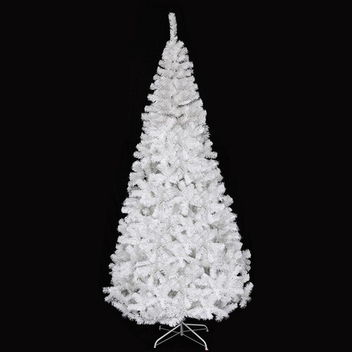 8ft white artificial - white, christmas