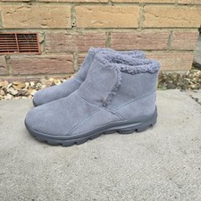 Skechers On The Go Grey suede ankle boots uk 6 eur 39 Warm Winter