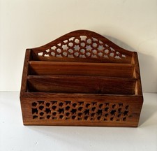 Vintage Wooden Letter Rack