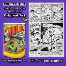 INCREDIBLE HULK #180 Interior Art 🔥 Replica Original Art🔥 1st WOLVERINE Cameo 