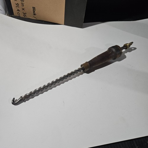 Antique archimedes screw wire - antique,