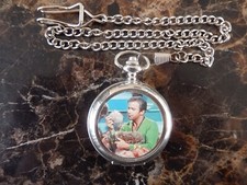 KIRK WITH TRIBBLES STAR TREK CHROME POCKET WATCH WITH CHAIN