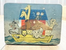VINTAGE / ANTIQUE OLD TIN NOAHS ARK EDWARD SHARP SONS CHOCOLATE TOFFEE