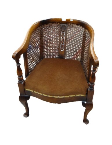 Victorian mahogany bergere - mahogany,