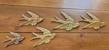 Vintage Brass Flying Swallow