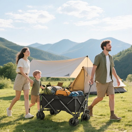 Outdoor folding garden trolley - outdoor,