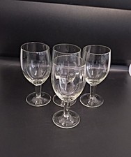 Vintage Set of 4 Ribbed Sherry Liqueur glasses
