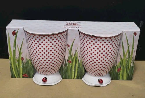 Ringtons ladybird twin beakers - ladybird,