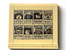LEGO ONE PIECE WANTED POSTER