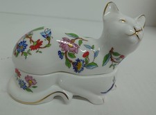 Aynsley Cat Trinket Box Fine