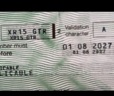 XR15 GTR Personalised Reg Private Plate ideal for Chris/ Christmas! 