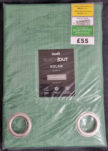 Dunelm blackout solar - , green