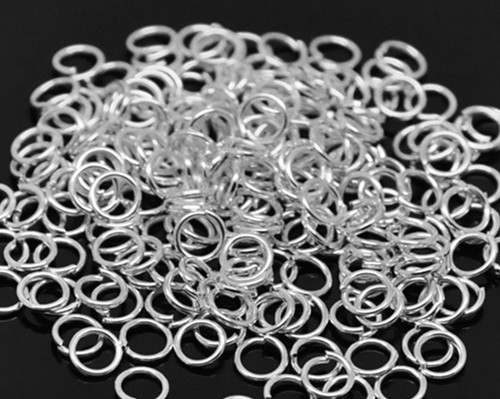 200 jump rings silver plated - jump,