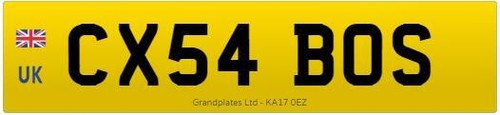 Private number plate cx54 - private,