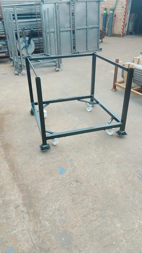 Steel cage stillage trolley - stillage,