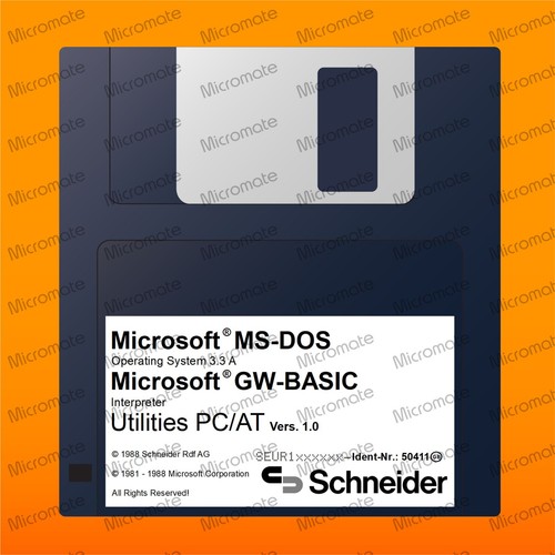 Schneider europc dos - ms-dos, 3.3