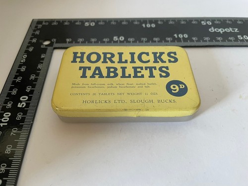 Vintage horlicks tablets tin - vintage,