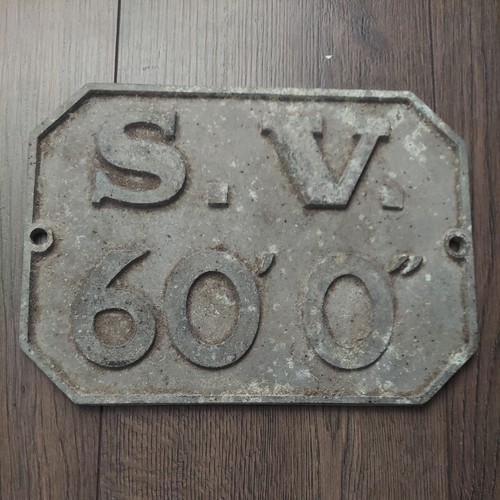 Vintage cast alloy stop - cast,