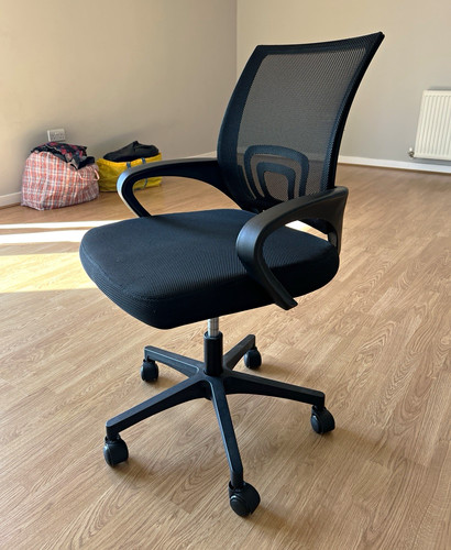 Black ergonomic mesh back - ergonomic,