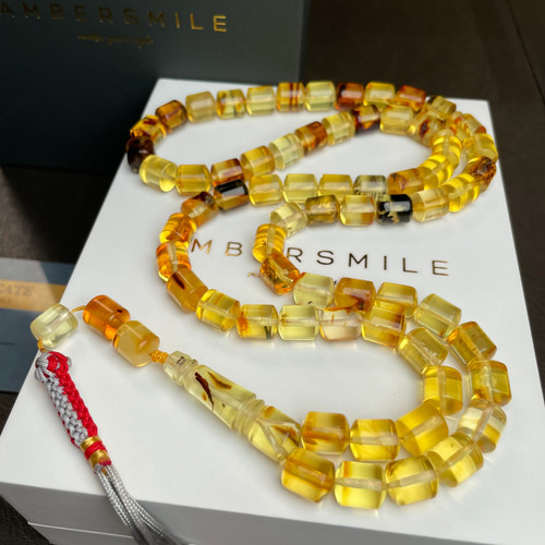 Lemon amber misbaha tasbih - misbaha, 66