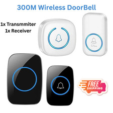 Wireless Door Bells Waterproof 1000ft Long Range Plug in Home Cordless Doorbell