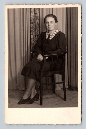 Vintage rppc portrait woman - rppc,