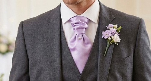 Traditional wedding cravat - traditional,