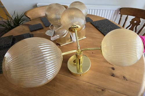 Habitat globe ribbed glass - habitat,