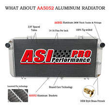 2 Row Radiator Aluminum Fit