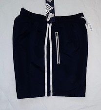 MENS LONSDALE 2 STRIPE WOVEN NAVY LEISURE SHORTS - SIZE 3XL - RRP £22.99