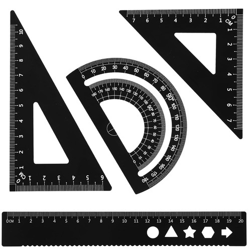 Metal protractor set - metal,