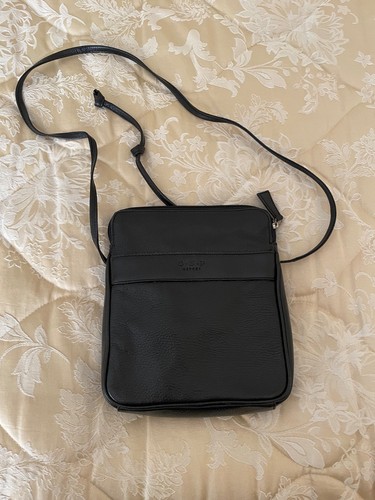 Osprey black leather - leather, crossbody