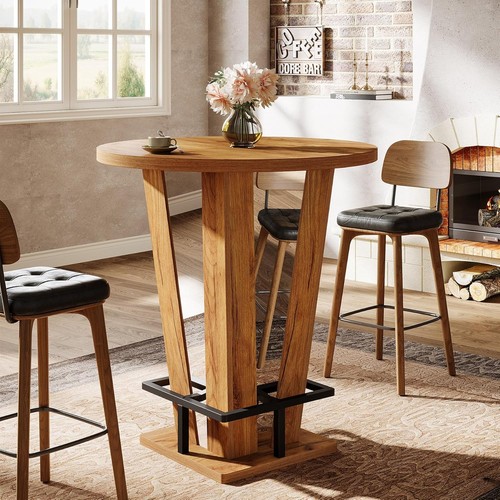 Round bar table - round,