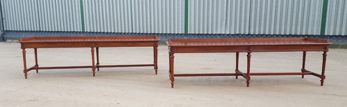 Huge matching pair mahogany - of,