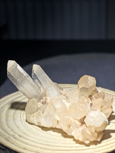 Natural clear quartz point - natural,