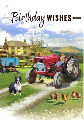 Male open birthday - birthday, card
