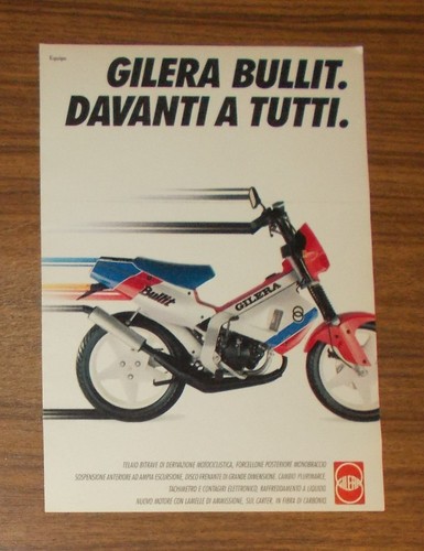 Rare advertising gilera bullit - advertising,