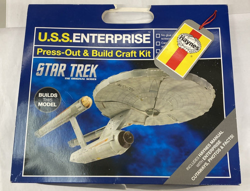 Uss enterprise press out model - press-out,