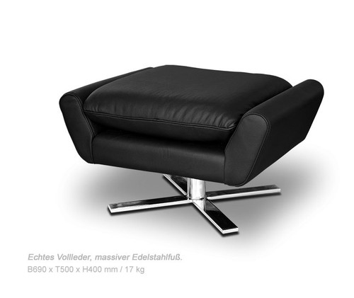 Comfortable leather fußhocker - leather,