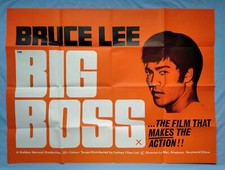 THE BIG BOSS (1971)rare original UK 1stRelease quad poster - BRUCE LEE - Kung Fu