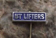Antique BT Lifters Hand Pallet Truck Maker Sweden Fork Lift Company Pin Badge